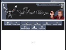 Tablet Screenshot of cyberhawkdesigns.com